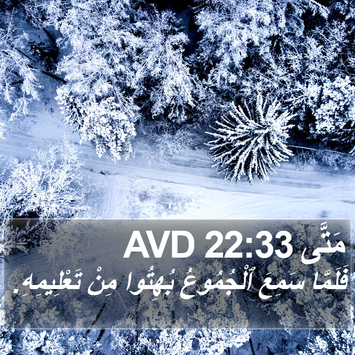 مَتَّى 22:33 AVD Bible Study