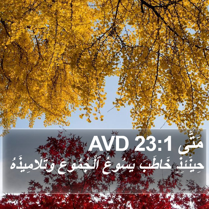 مَتَّى 23:1 AVD Bible Study