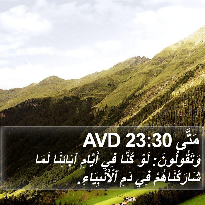 مَتَّى 23:30 AVD Bible Study