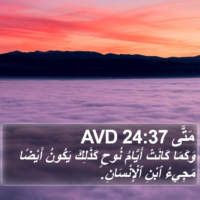 مَتَّى 24:37 AVD Bible Study