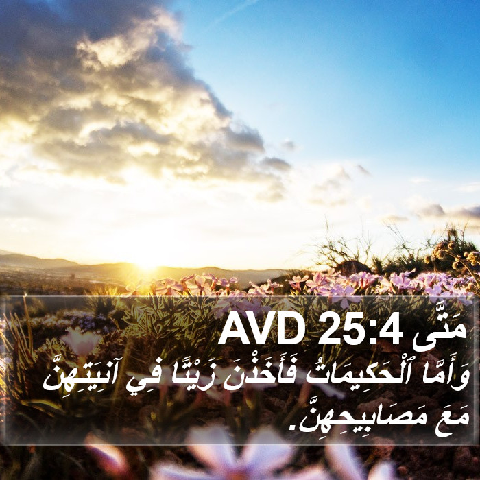 مَتَّى 25:4 AVD Bible Study