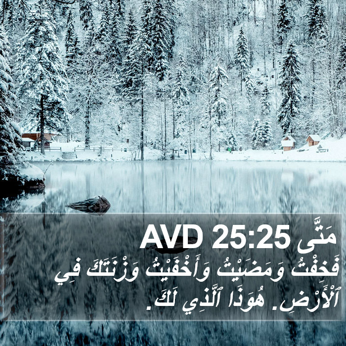 مَتَّى 25:25 AVD Bible Study