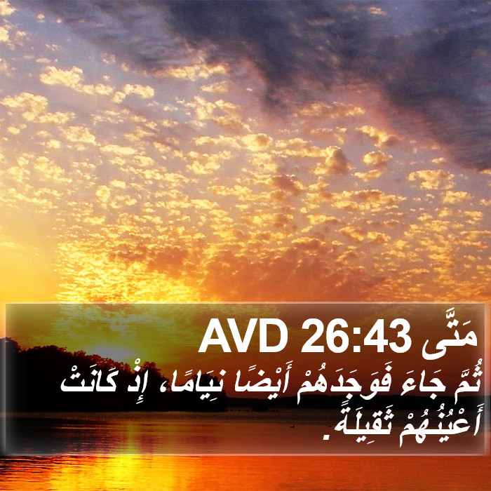 مَتَّى 26:43 AVD Bible Study