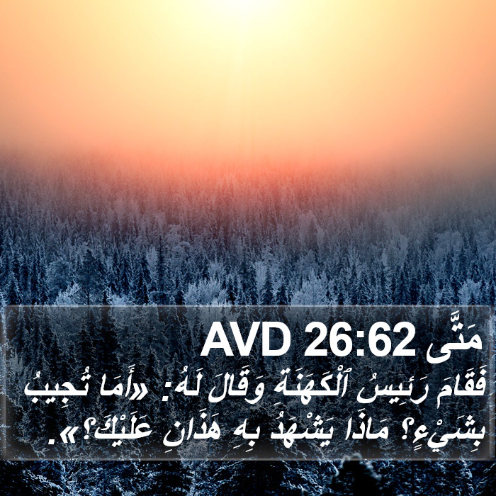 مَتَّى 26:62 AVD Bible Study