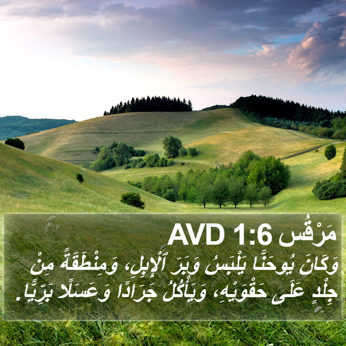 مَرْقُس 1:6 AVD Bible Study