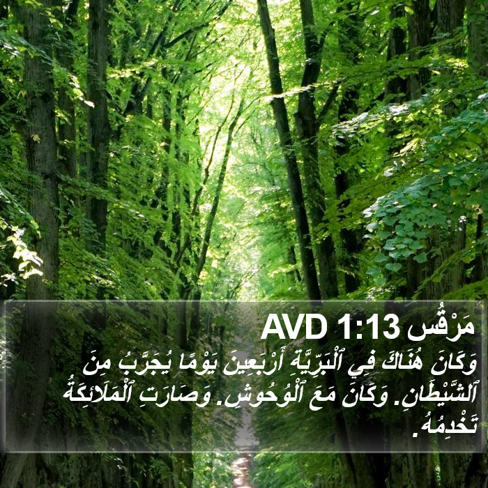 مَرْقُس 1:13 AVD Bible Study