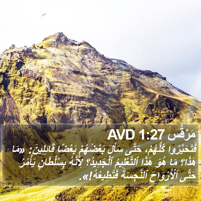 مَرْقُس 1:27 AVD Bible Study