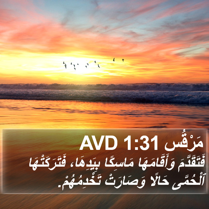 مَرْقُس 1:31 AVD Bible Study