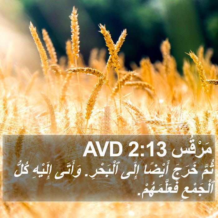 مَرْقُس 2:13 AVD Bible Study