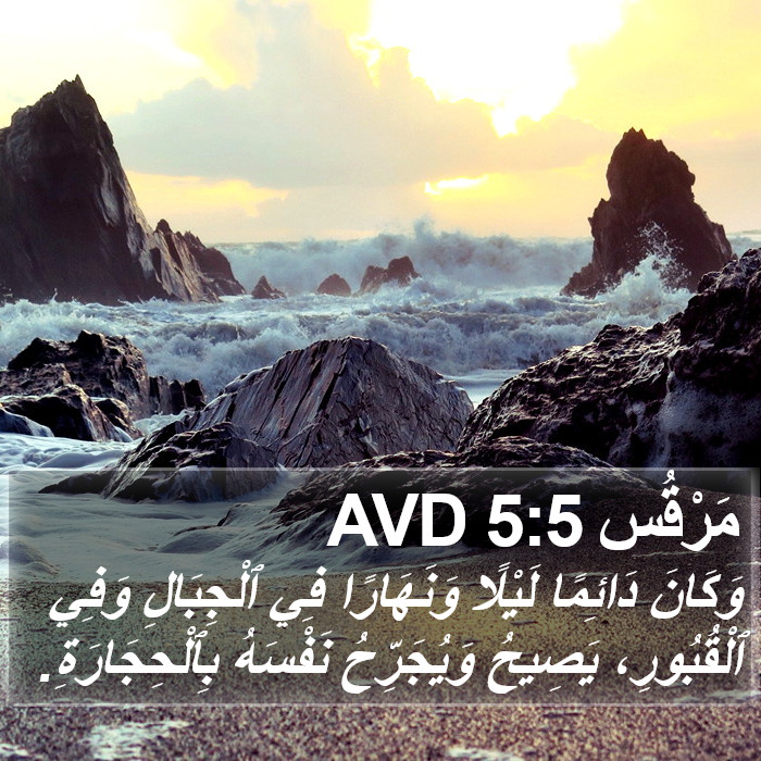 مَرْقُس 5:5 AVD Bible Study