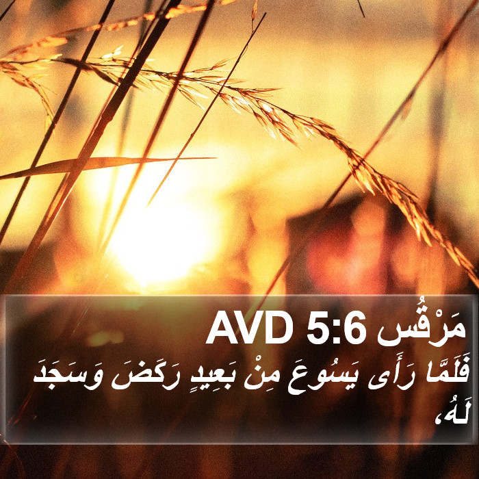 مَرْقُس 5:6 AVD Bible Study