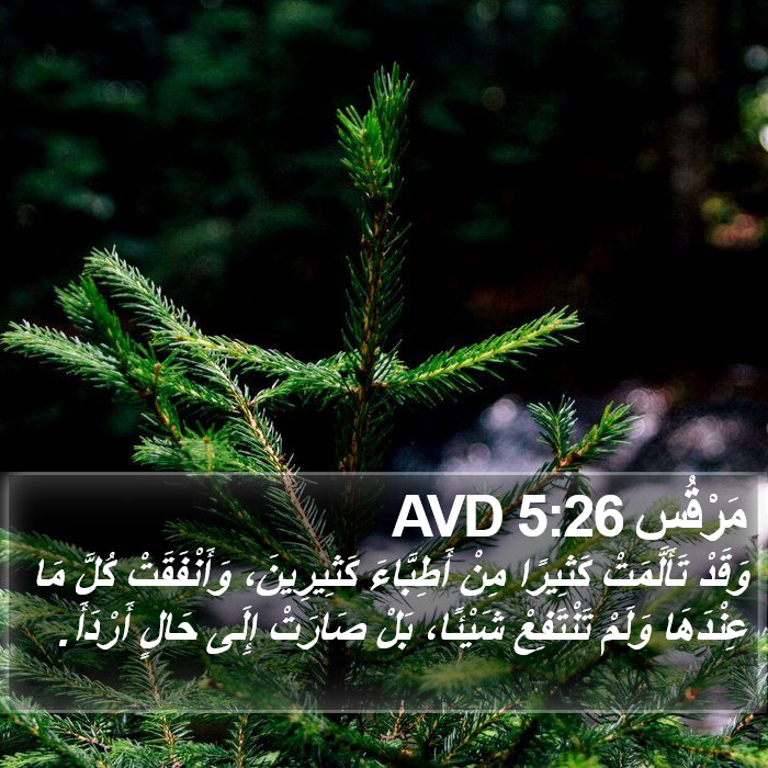 مَرْقُس 5:26 AVD Bible Study