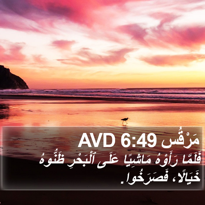 مَرْقُس 6:49 AVD Bible Study
