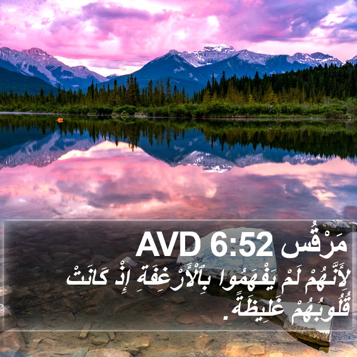 مَرْقُس 6:52 AVD Bible Study