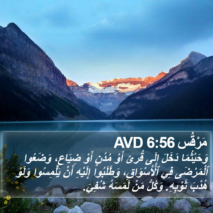 مَرْقُس 6:56 AVD Bible Study