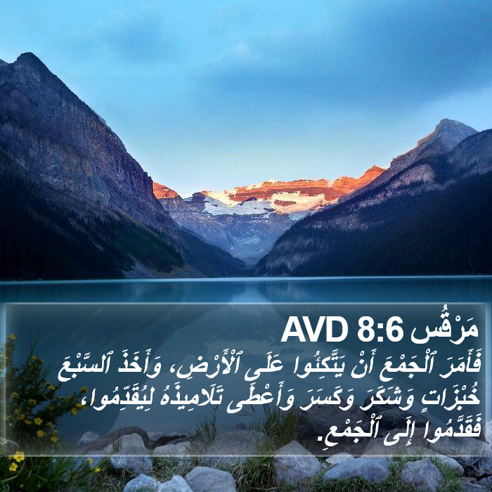 مَرْقُس 8:6 AVD Bible Study