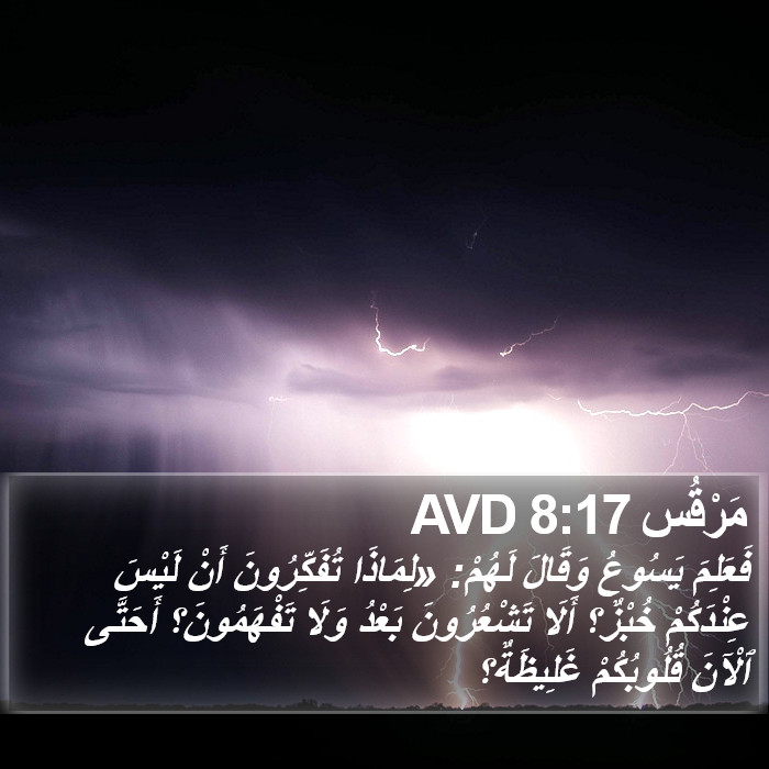 مَرْقُس 8:17 AVD Bible Study