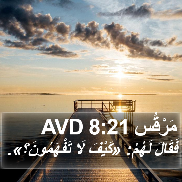 مَرْقُس 8:21 AVD Bible Study