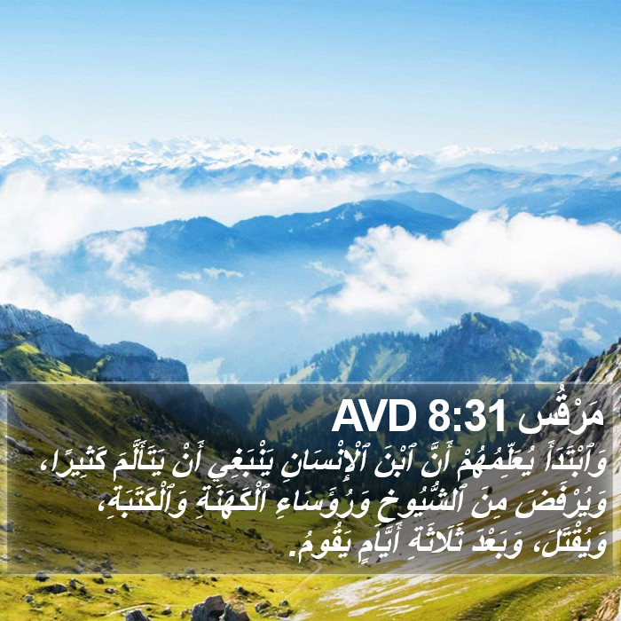 مَرْقُس 8:31 AVD Bible Study