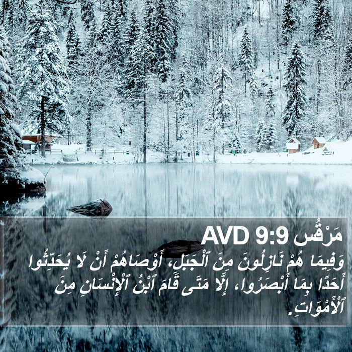 مَرْقُس 9:9 AVD Bible Study