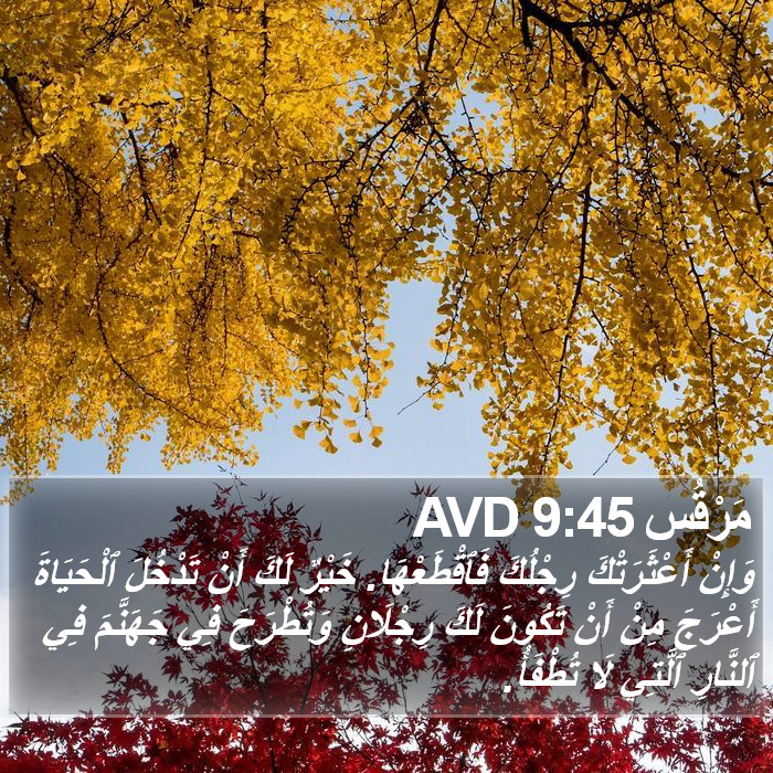 مَرْقُس 9:45 AVD Bible Study