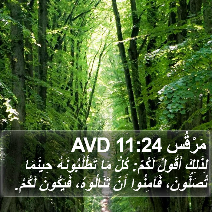 مَرْقُس 11:24 AVD Bible Study