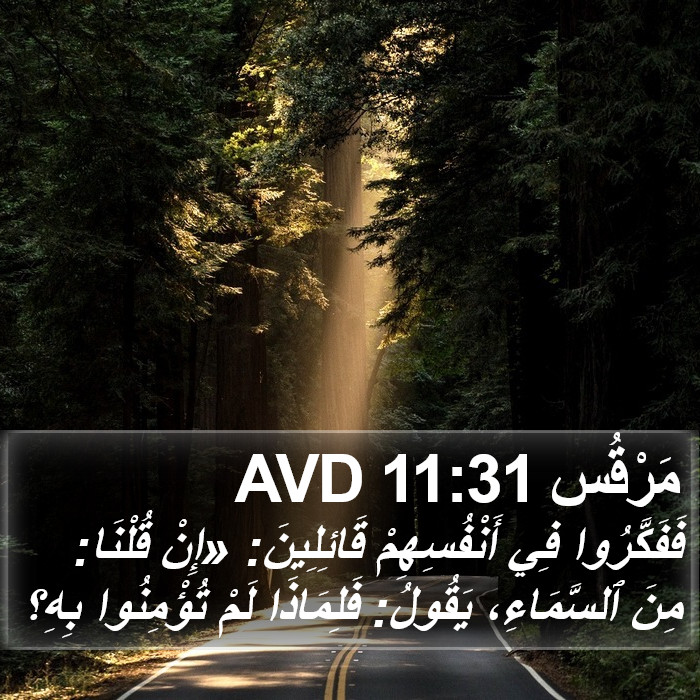 مَرْقُس 11:31 AVD Bible Study