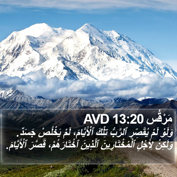 مَرْقُس 13:20 AVD Bible Study