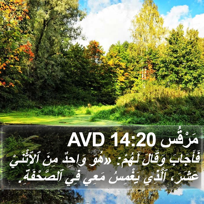 مَرْقُس 14:20 AVD Bible Study