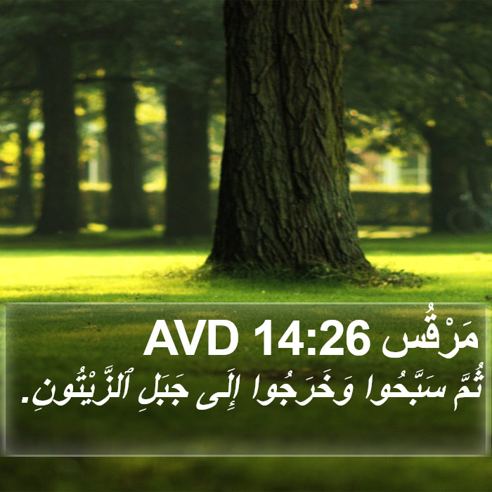 مَرْقُس 14:26 AVD Bible Study
