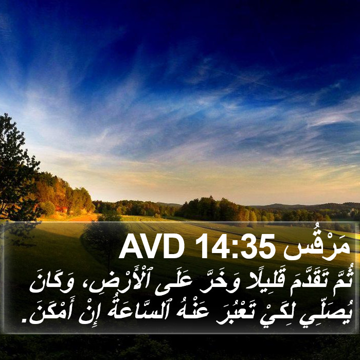 مَرْقُس 14:35 AVD Bible Study