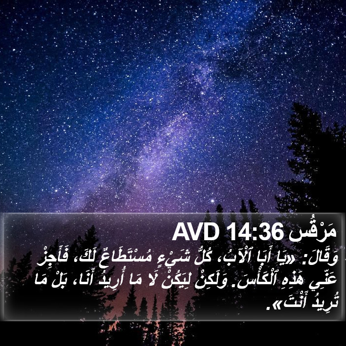 مَرْقُس 14:36 AVD Bible Study