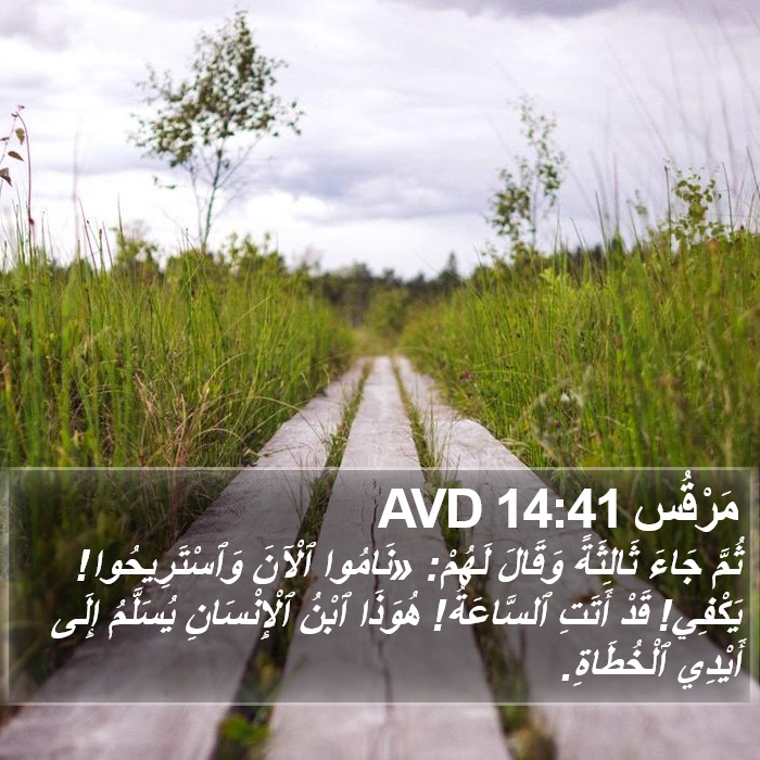 مَرْقُس 14:41 AVD Bible Study