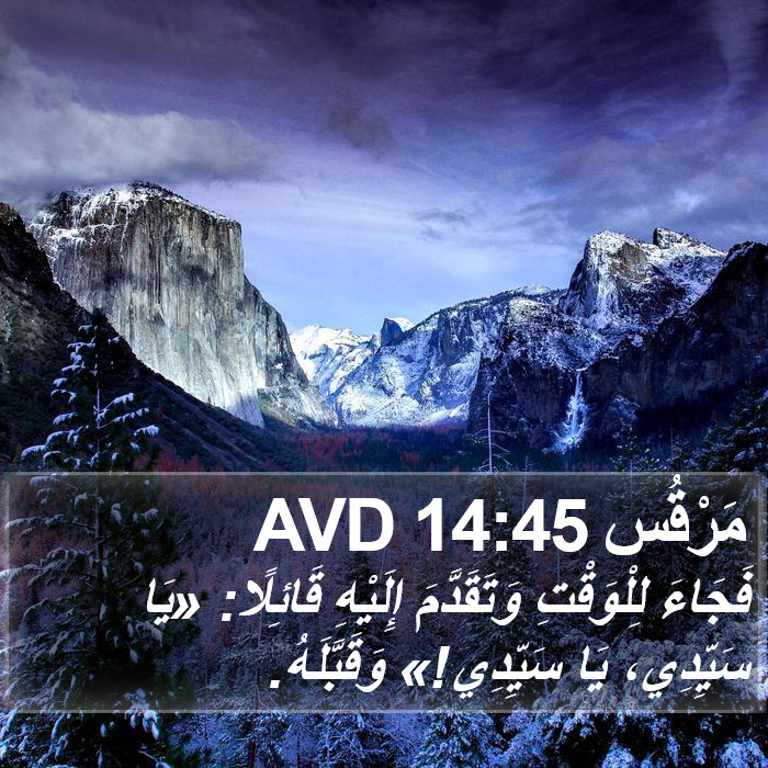 مَرْقُس 14:45 AVD Bible Study
