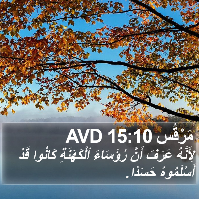 مَرْقُس 15:10 AVD Bible Study