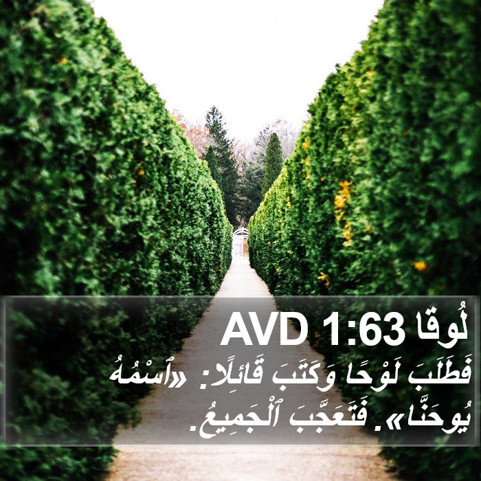 لُوقا 1:63 AVD Bible Study