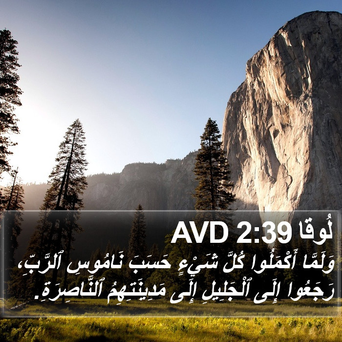 لُوقا 2:39 AVD Bible Study
