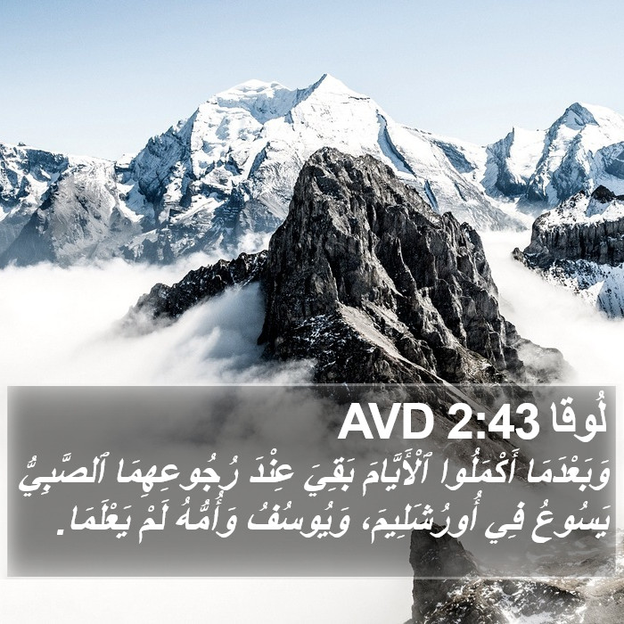 لُوقا 2:43 AVD Bible Study