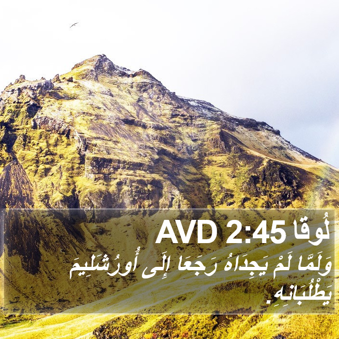 لُوقا 2:45 AVD Bible Study