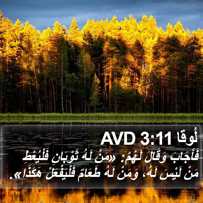 لُوقا 3:11 AVD Bible Study