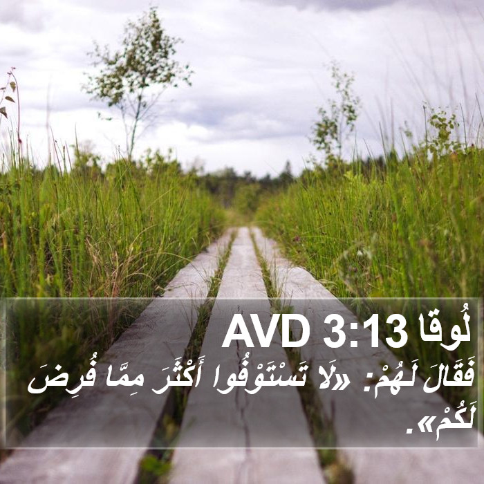لُوقا 3:13 AVD Bible Study