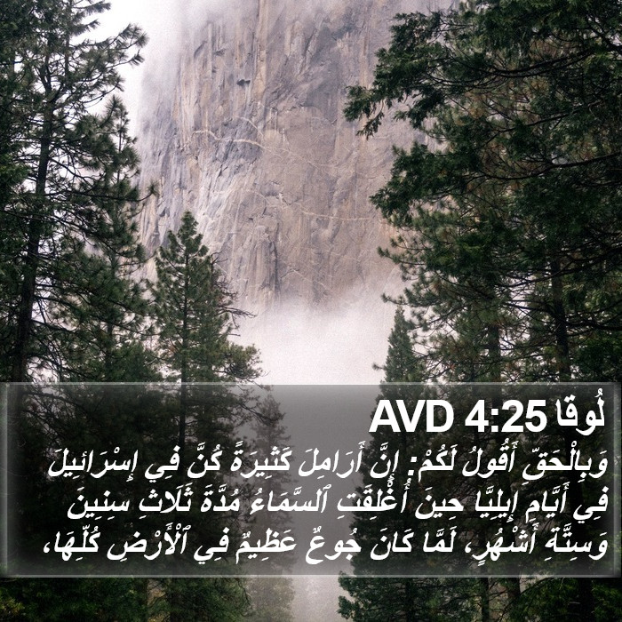 لُوقا 4:25 AVD Bible Study
