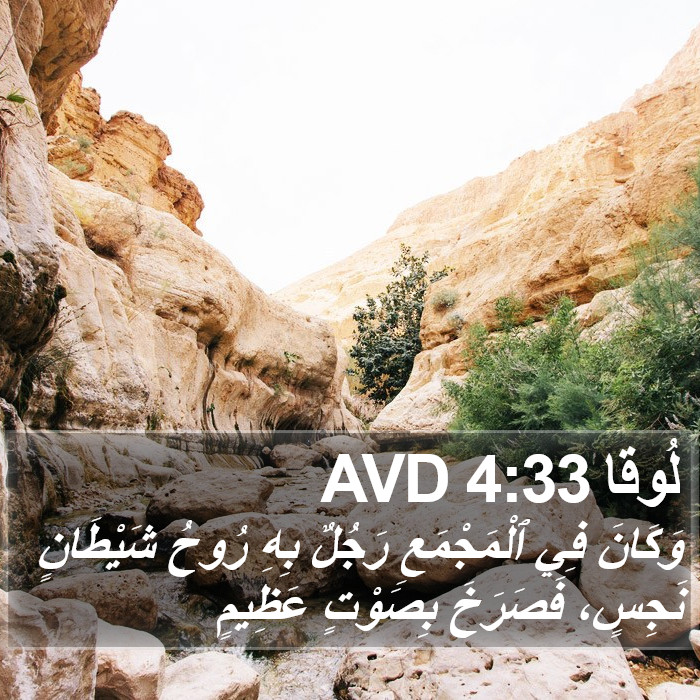 لُوقا 4:33 AVD Bible Study