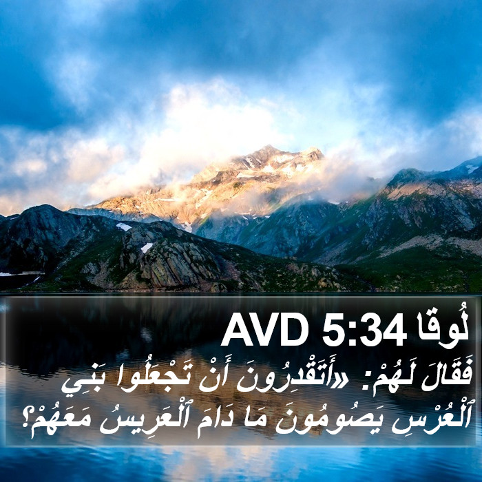 لُوقا 5:34 AVD Bible Study
