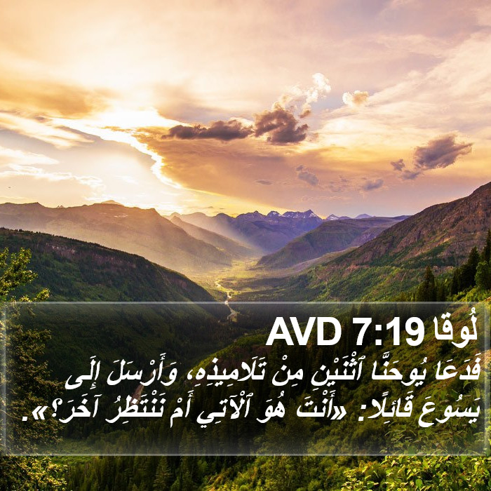 لُوقا 7:19 AVD Bible Study