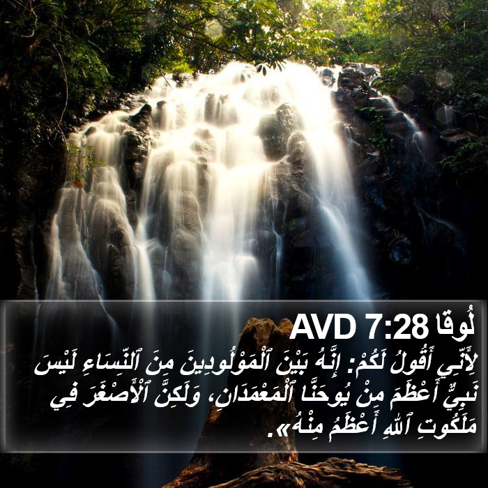 لُوقا 7:28 AVD Bible Study