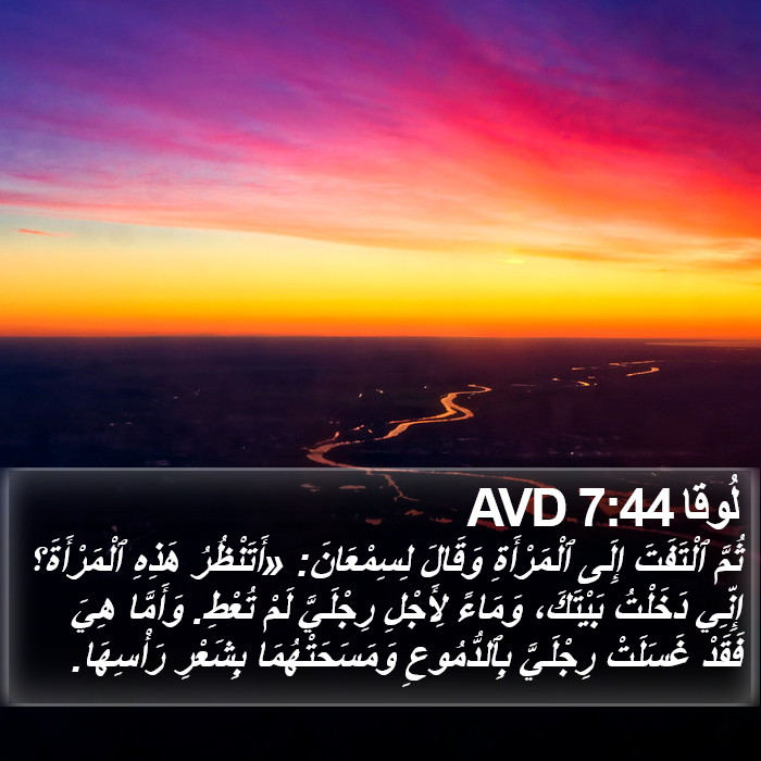 لُوقا 7:44 AVD Bible Study