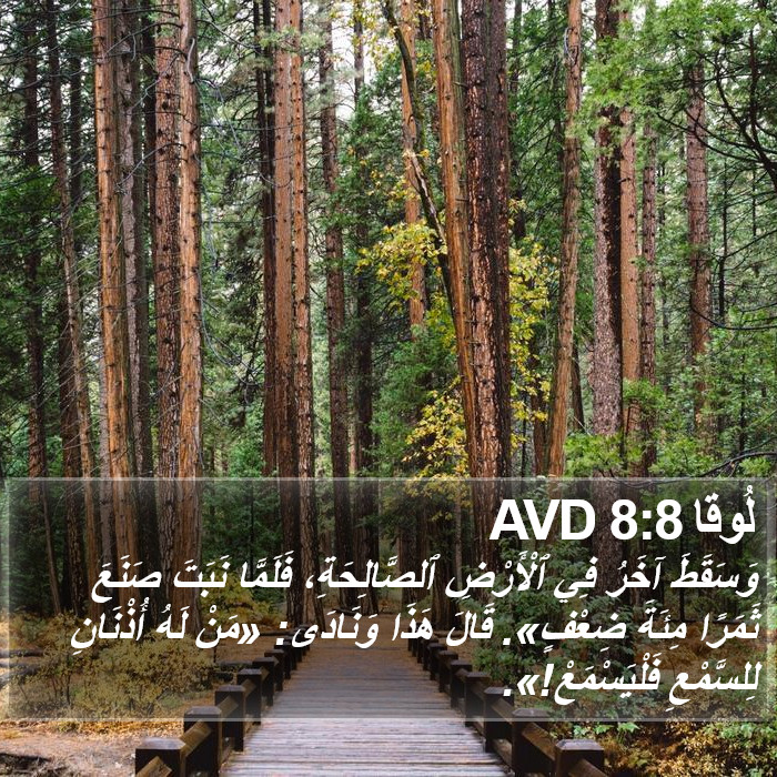 لُوقا 8:8 AVD Bible Study