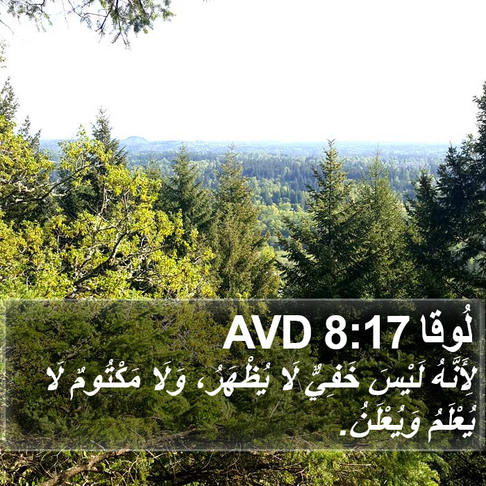 لُوقا 8:17 AVD Bible Study