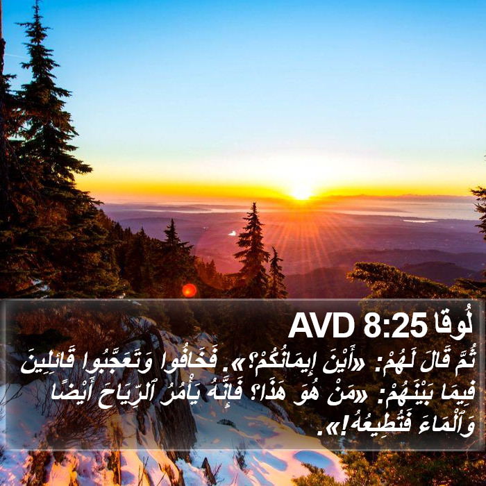 لُوقا 8:25 AVD Bible Study